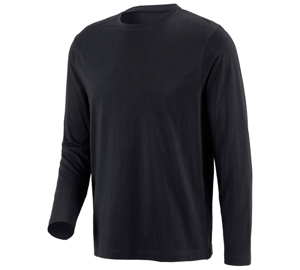 Koszulki | Pulower | Koszule: e.s. Bluzka długi rękaw cotton + czarny