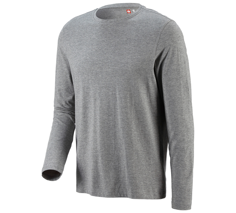 Koszulki | Pulower | Koszule: e.s. Bluzka długi rękaw cotton + szary melanżowy