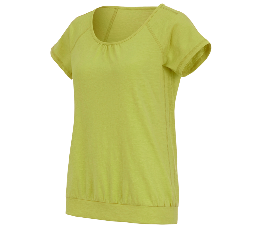 Koszulki | Pulower | Bluzki: e.s. Koszulka cotton slub, damska + majowa zieleń