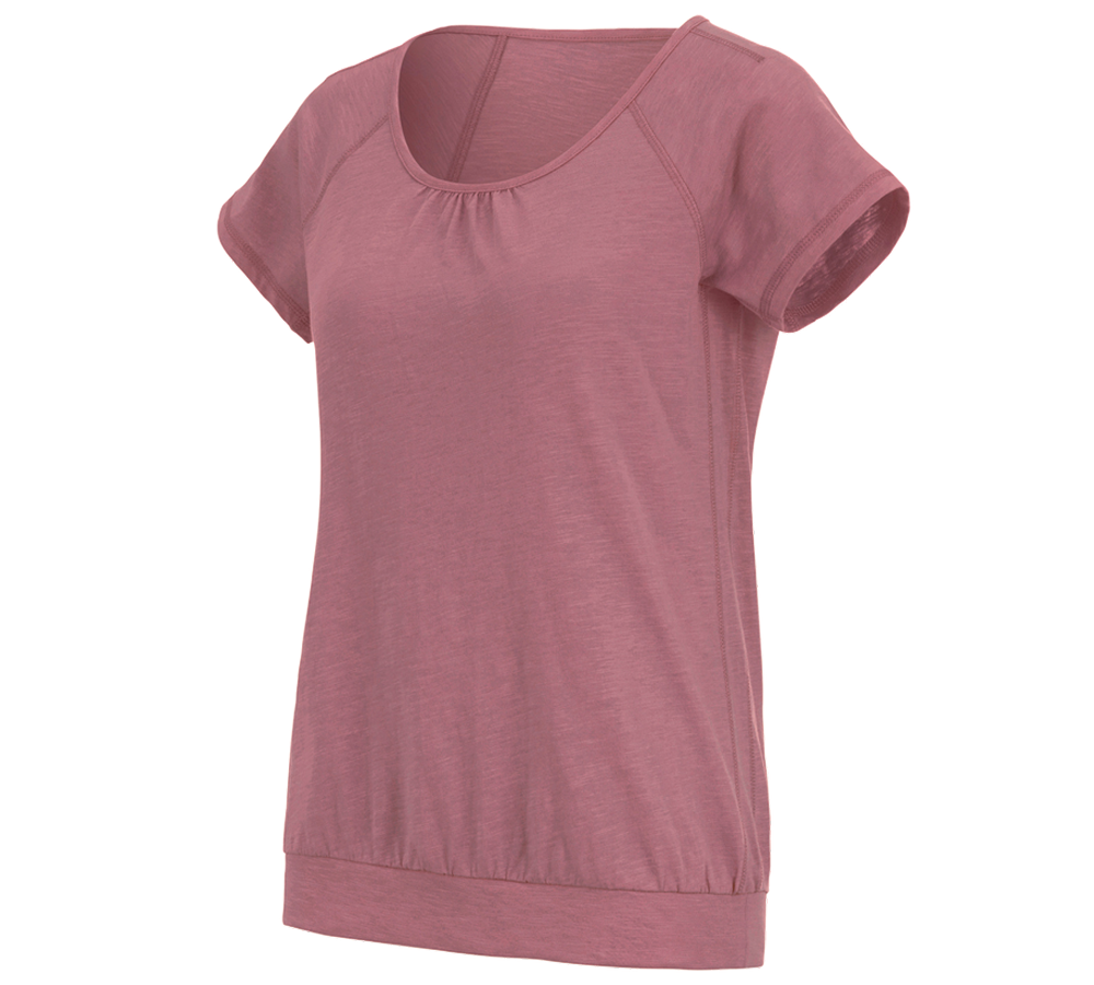Tematy: e.s. Koszulka cotton slub, damska + różowy antyczny