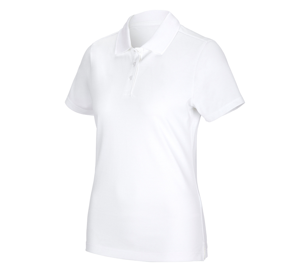 Tematy: e.s. Koszulka polo funkcyjna poly cotton, damska + biały