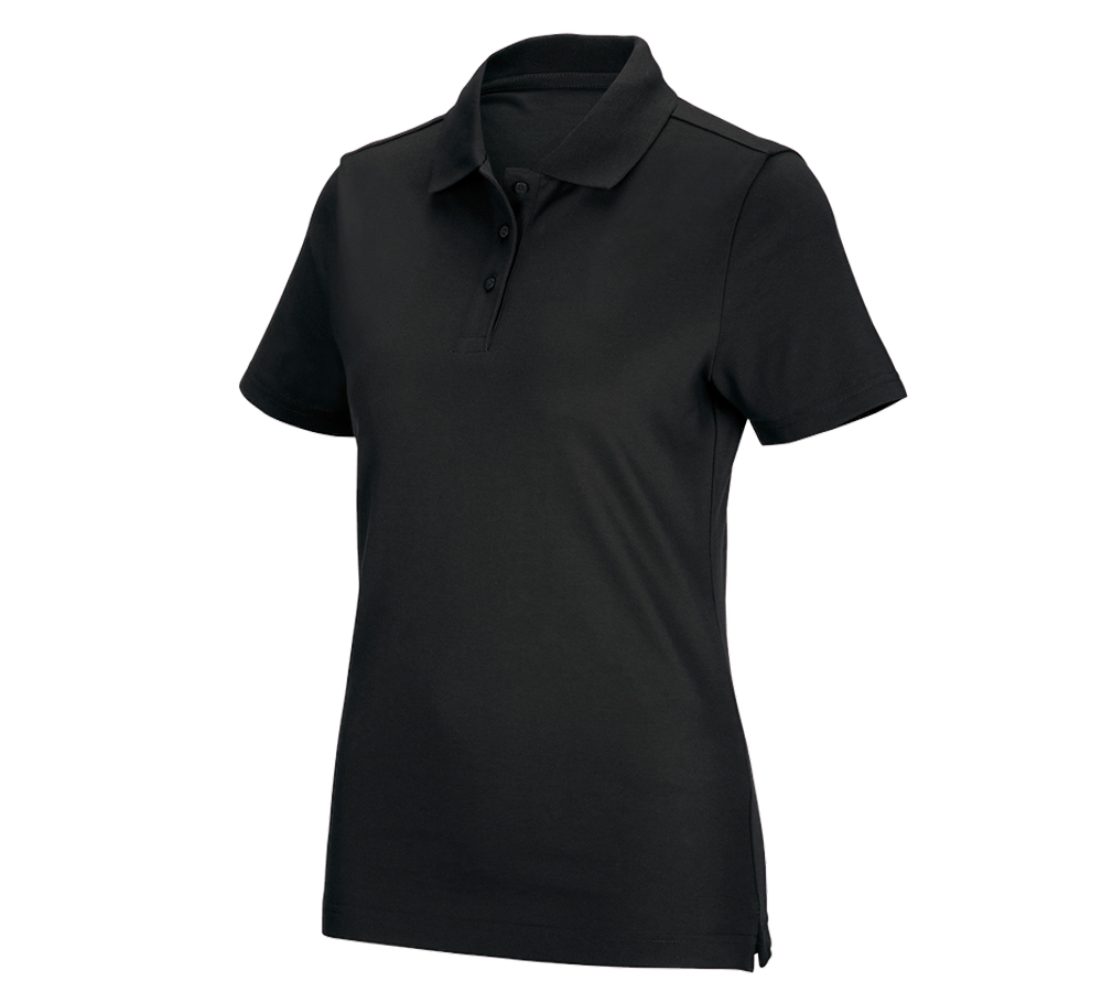 Koszulki | Pulower | Bluzki: e.s. Koszulka polo funkcyjna poly cotton, damska + czarny
