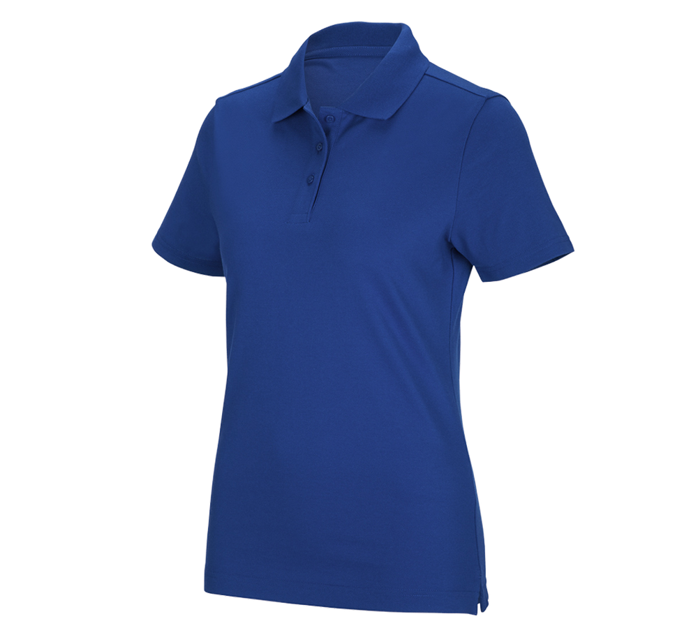 Koszulki | Pulower | Bluzki: e.s. Koszulka polo funkcyjna poly cotton, damska + chabrowy