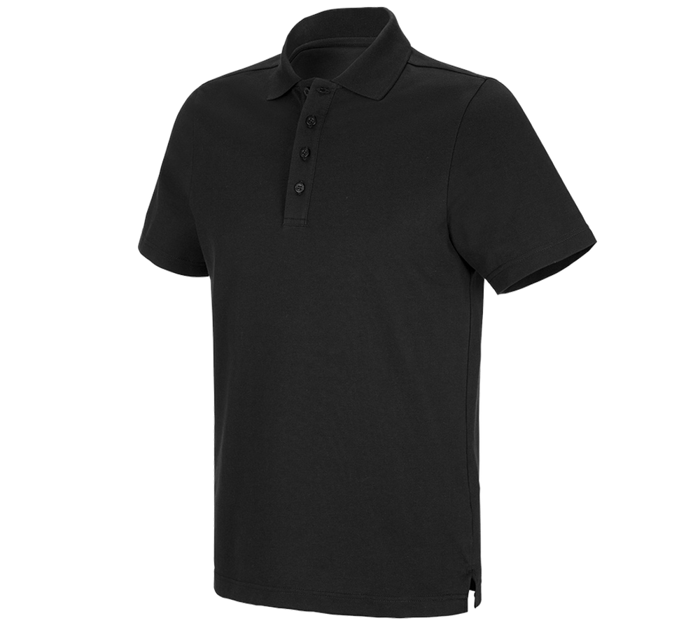 Koszulki | Pulower | Koszule: e.s. Koszulka polo funkcyjna poly cotton + czarny