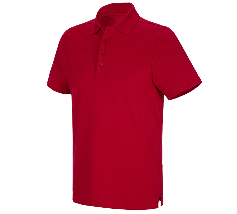 Koszulki | Pulower | Koszule: e.s. Koszulka polo funkcyjna poly cotton + ognistoczerwony