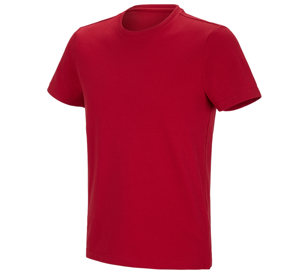 Koszulki | Pulower | Koszule: e.s. Koszulka funkcyjna poly cotton + ognistoczerwony
