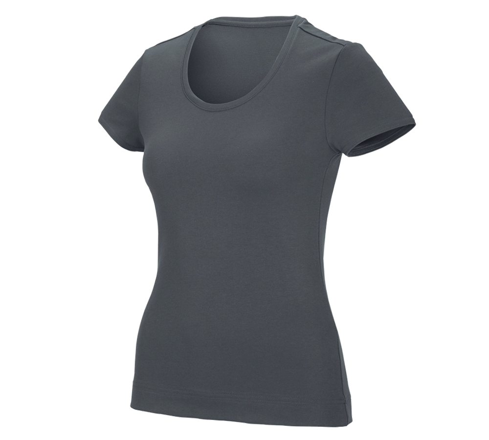 Koszulki | Pulower | Bluzki: e.s. Koszulka funkcyjna poly cotton, damska + antracytowy