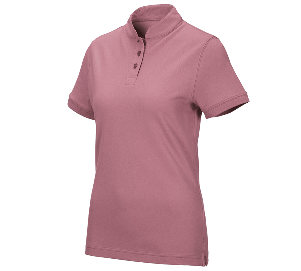 Koszulki | Pulower | Bluzki: e.s. Koszulka polo cotton Mandarin, damska + różowy antyczny