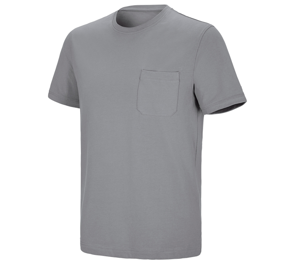 Koszulki | Pulower | Koszule: e.s. Koszulka cotton stretch Pocket + platynowy