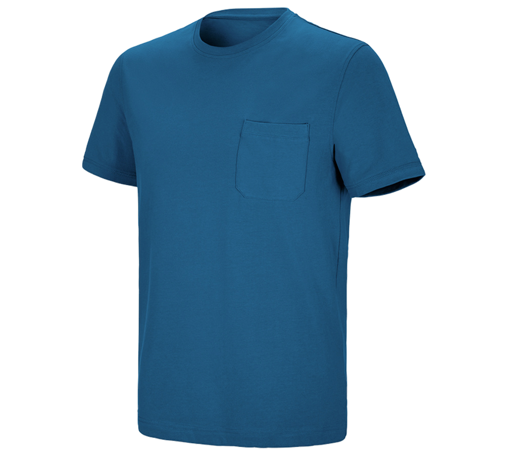 Koszulki | Pulower | Koszule: e.s. Koszulka cotton stretch Pocket + atol