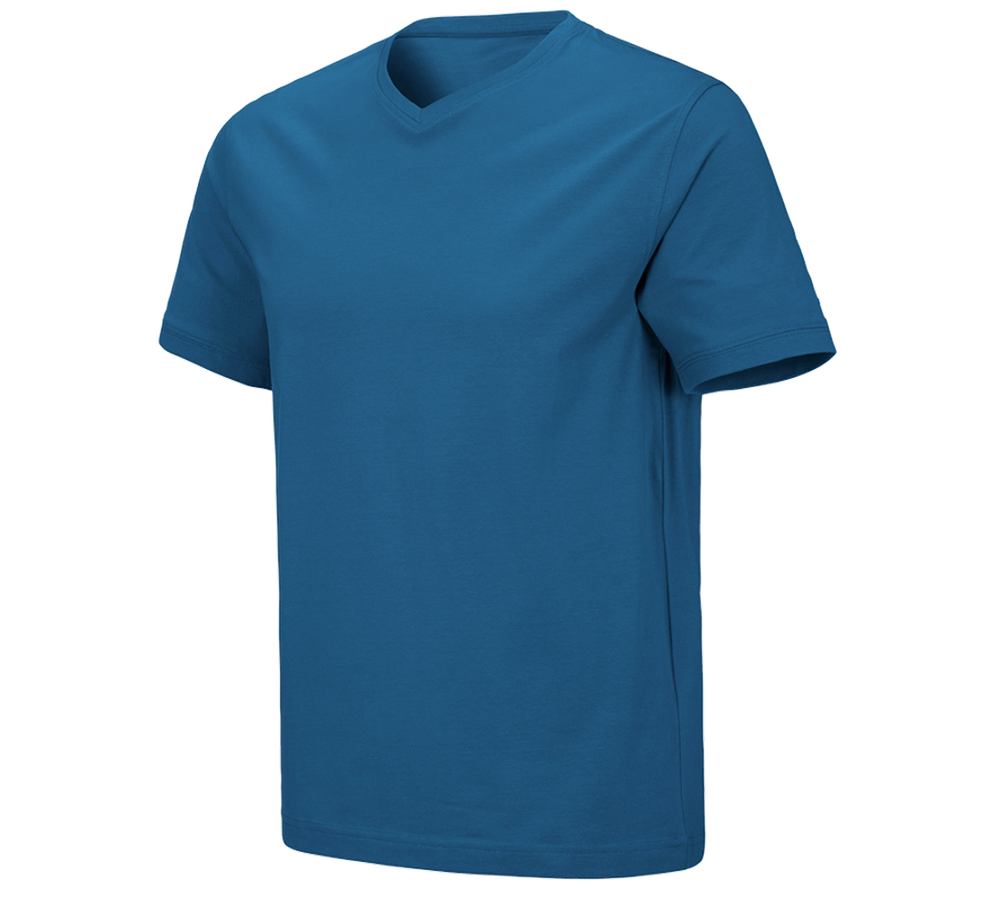 Koszulki | Pulower | Koszule: e.s. Koszulka cotton stretch dekolt w serek + atol