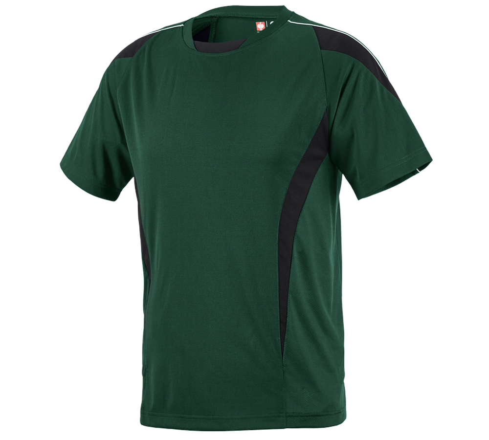 Koszulki | Pulower | Koszule: e.s. Koszulka funkcyjna poly Silverfresh + zielony/czarny