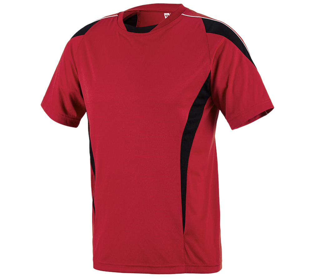 Koszulki | Pulower | Koszule: e.s. Koszulka funkcyjna poly Silverfresh + czerwony/czarny