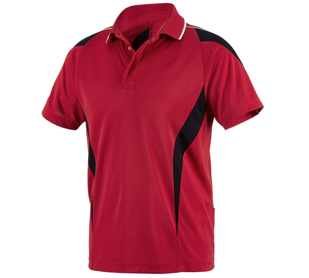 Koszulki | Pulower | Koszule: e.s. Koszulka funkcyjna polo poly Silverfresh + czerwony/czarny