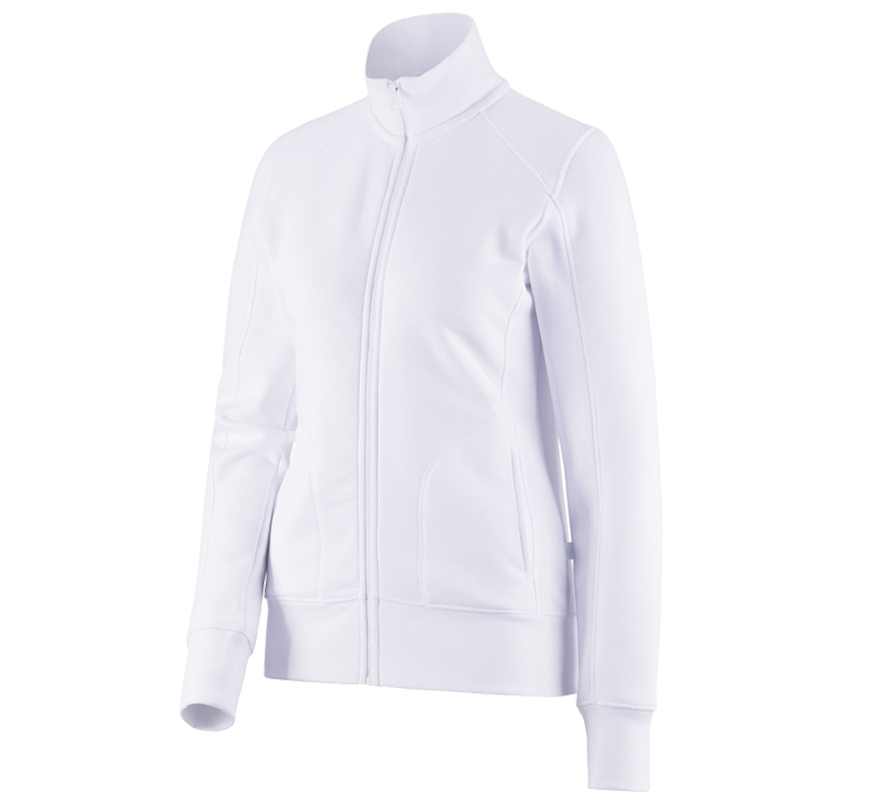Koszulki | Pulower | Bluzki: e.s. Bluza rozpinana poly cotton, damska + biały