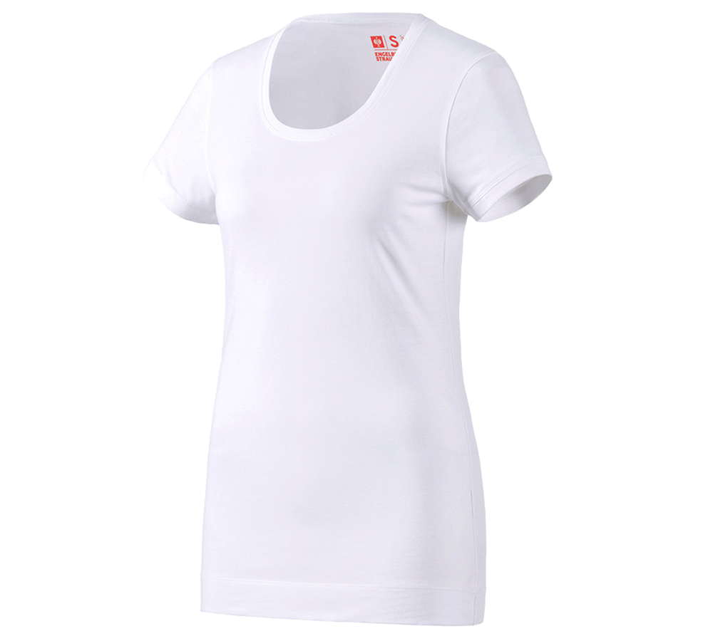 Koszulki | Pulower | Bluzki: e.s. Koszulka długa cotton, damska + biały