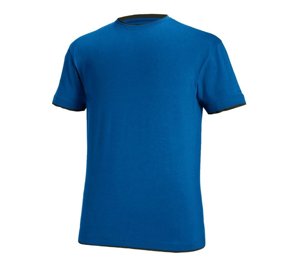 Koszulki | Pulower | Koszule: e.s. Koszulka cotton stretch Layer + niebieski chagall/grafitowy