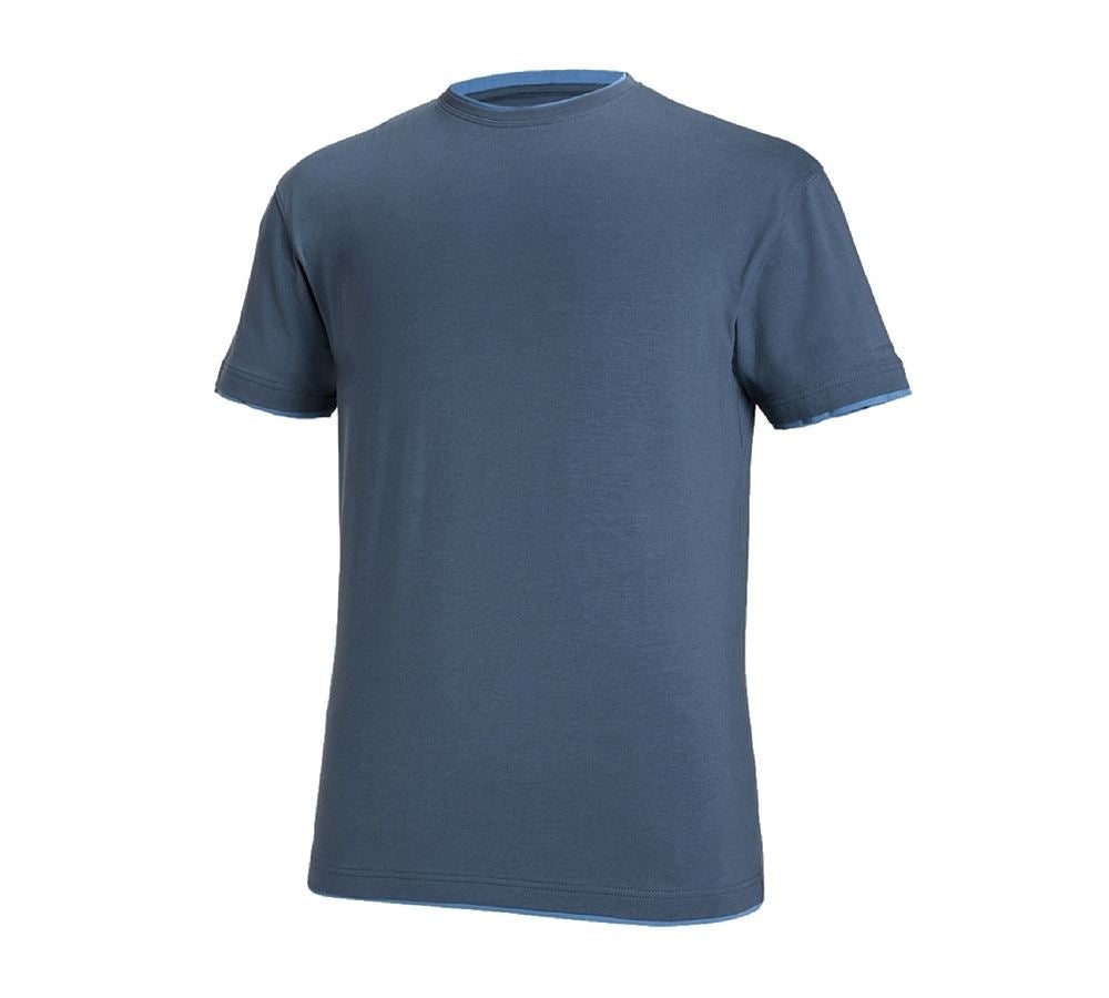 Koszulki | Pulower | Koszule: e.s. Koszulka cotton stretch Layer + pacyficzny/kobaltowy