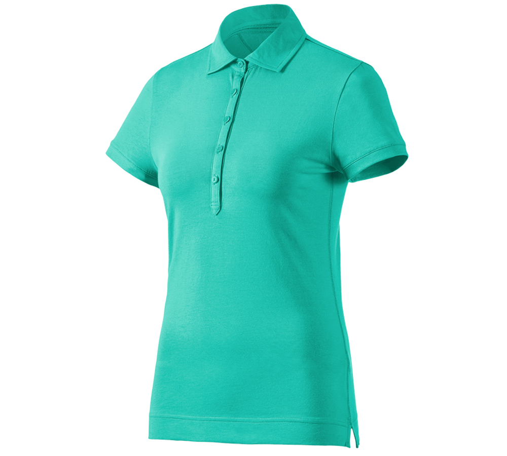 Koszulki | Pulower | Bluzki: e.s. Koszulka polo cotton stretch, damska + laguna