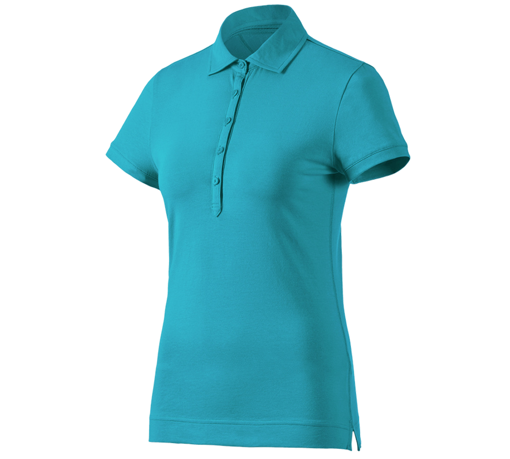Koszulki | Pulower | Bluzki: e.s. Koszulka polo cotton stretch, damska + oceaniczny