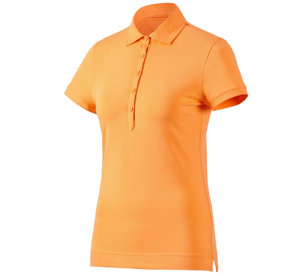 Tematy: e.s. Koszulka polo cotton stretch, damska + jasnopomarańczowy