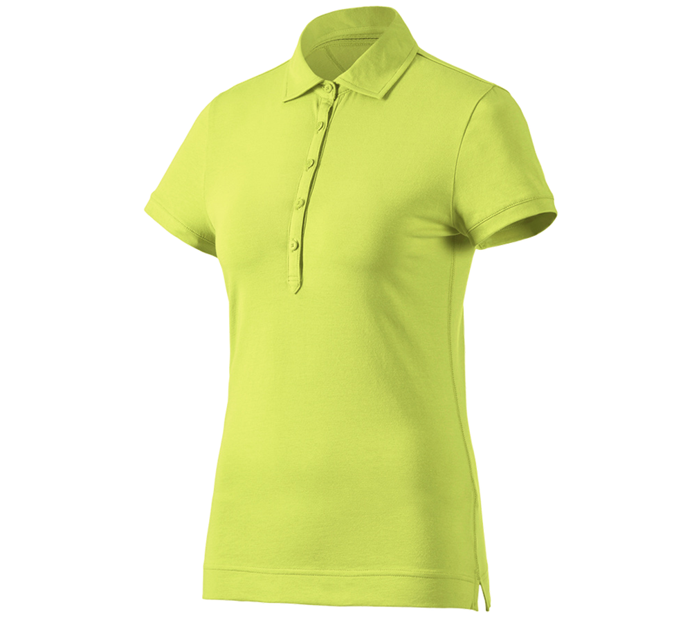 Koszulki | Pulower | Bluzki: e.s. Koszulka polo cotton stretch, damska + majowa zieleń