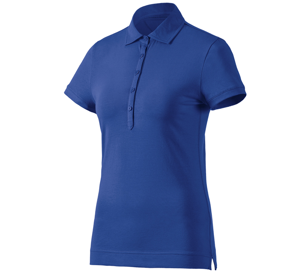 Koszulki | Pulower | Bluzki: e.s. Koszulka polo cotton stretch, damska + chabrowy
