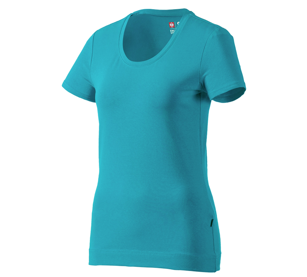 Koszulki | Pulower | Bluzki: e.s. Koszulka cotton stretch, damska + oceaniczny