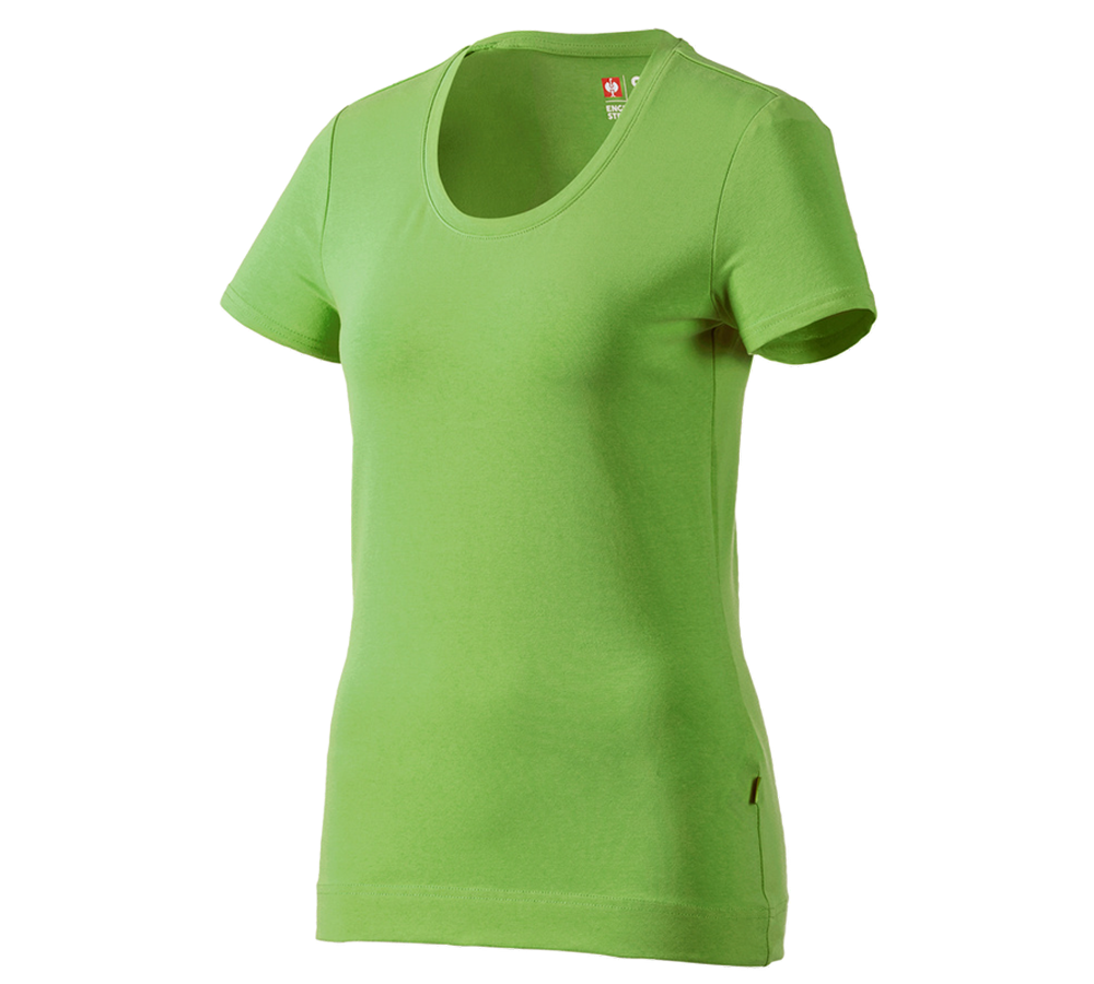 Tematy: e.s. Koszulka cotton stretch, damska + zielony morski