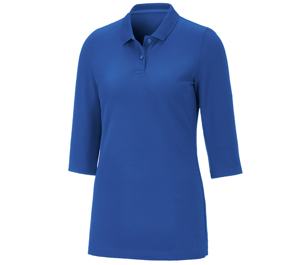 Koszulki | Pulower | Bluzki: e.s. Kosz. polo z piki ręk.3/4 cotton stretch,da. + niebieski chagall
