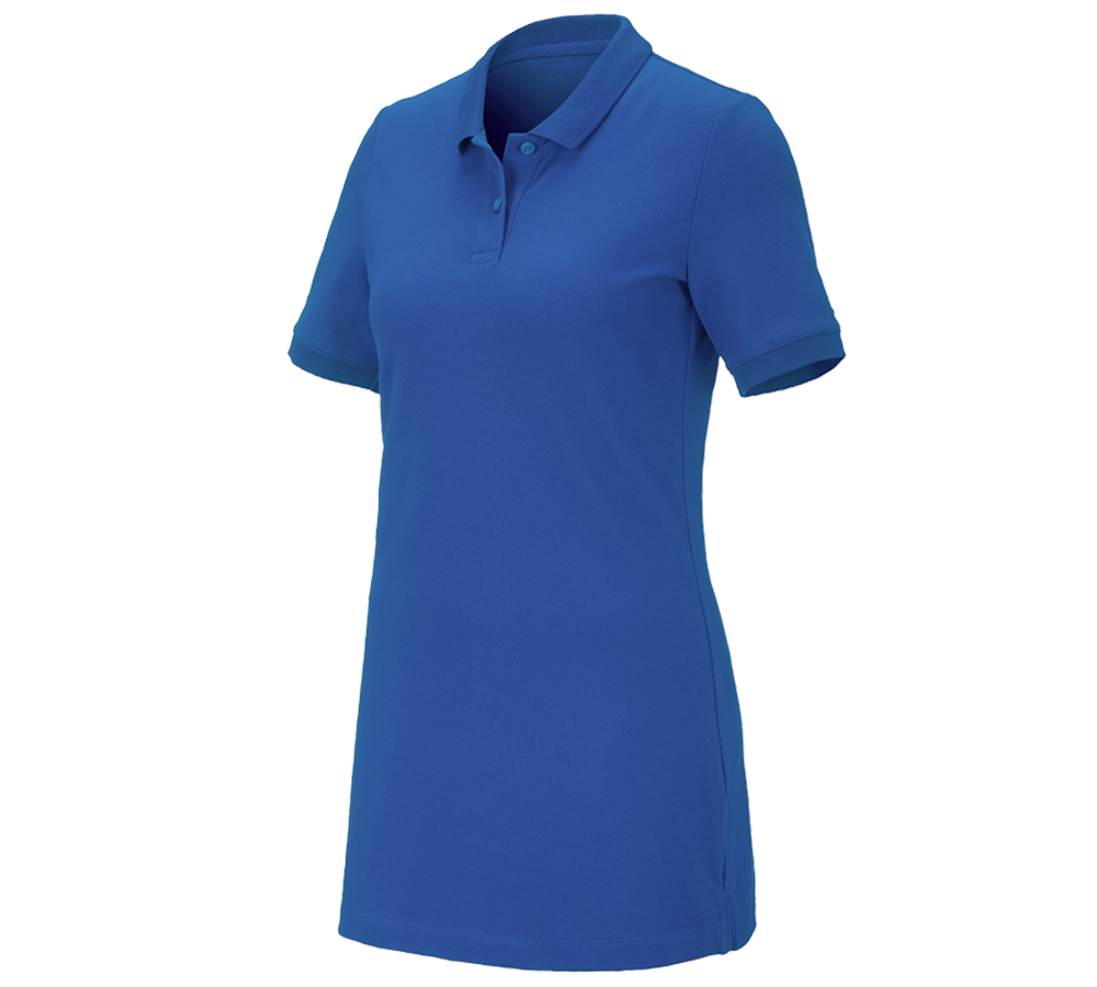 Koszulki | Pulower | Bluzki: e.s. Kosz. polo z piki cotton stretch,da.,long fit + niebieski chagall