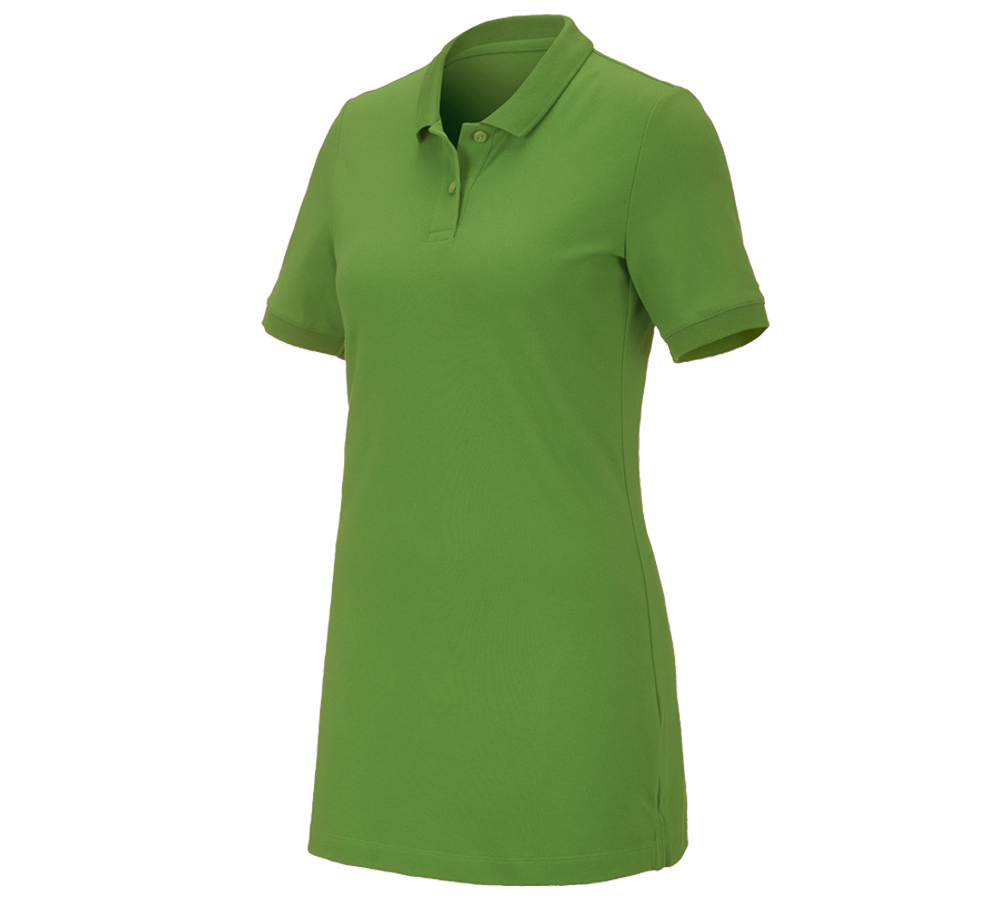 Koszulki | Pulower | Bluzki: e.s. Kosz. polo z piki cotton stretch,da.,long fit + zielony morski
