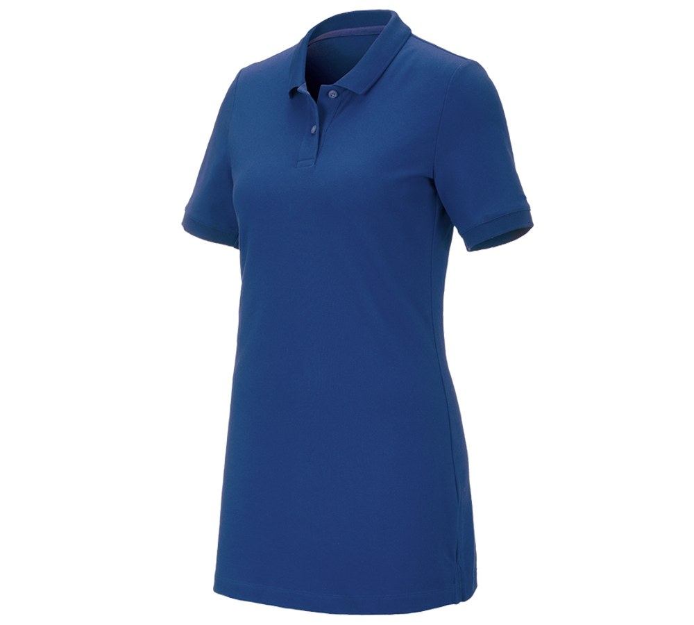 Koszulki | Pulower | Bluzki: e.s. Kosz. polo z piki cotton stretch,da.,long fit + błękit alkaliczny