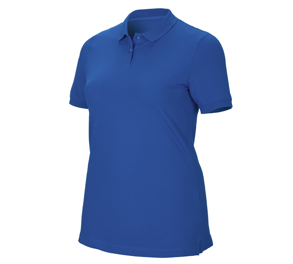 Koszulki | Pulower | Bluzki: e.s. Kosz. polo z piki cotton stretch,da.,plus fit + niebieski chagall