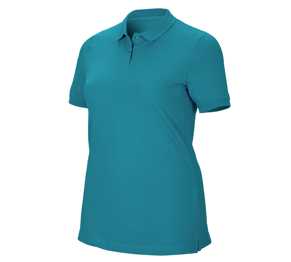 Koszulki | Pulower | Bluzki: e.s. Kosz. polo z piki cotton stretch,da.,plus fit + oceaniczny