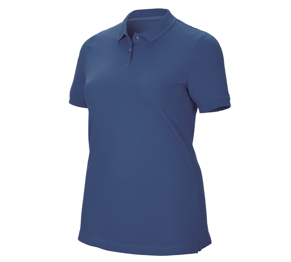 Koszulki | Pulower | Bluzki: e.s. Kosz. polo z piki cotton stretch,da.,plus fit + kobaltowy