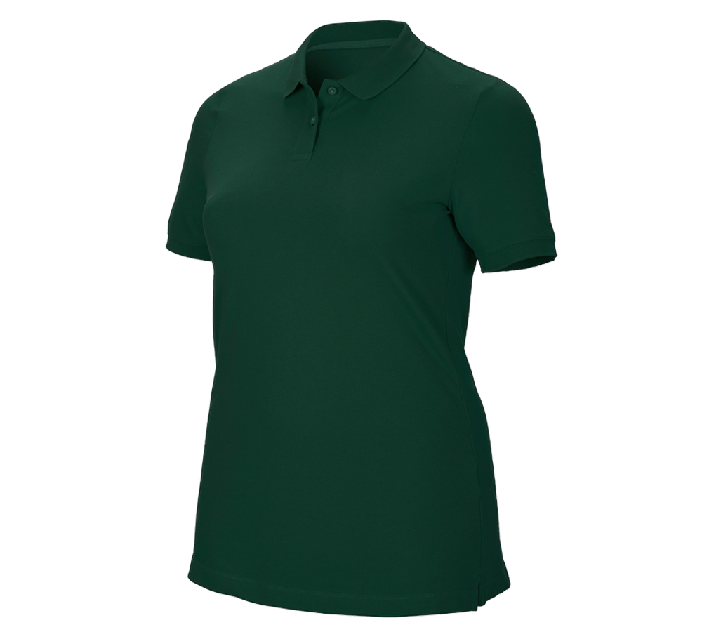 Koszulki | Pulower | Bluzki: e.s. Kosz. polo z piki cotton stretch,da.,plus fit + zielony