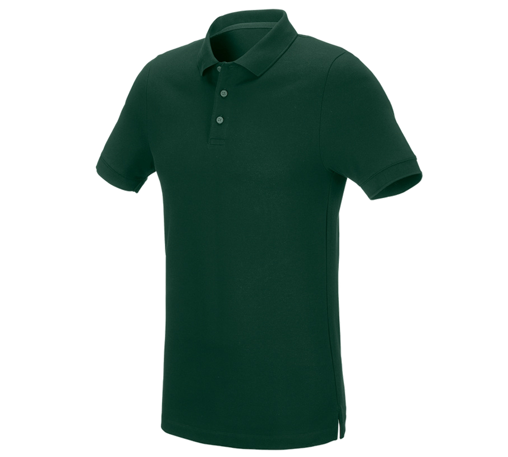 Koszulki | Pulower | Koszule: e.s. Koszulka polo z piki cotton stretch, slim fit + zielony