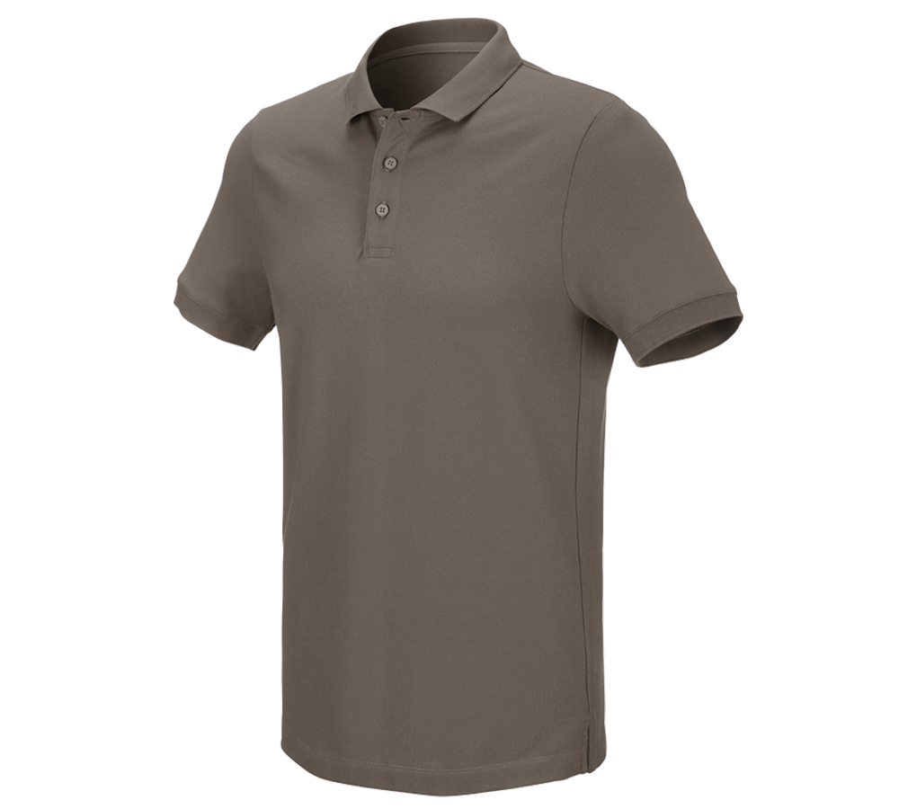 Koszulki | Pulower | Koszule: e.s. Koszulka polo z piki cotton stretch + kamienny