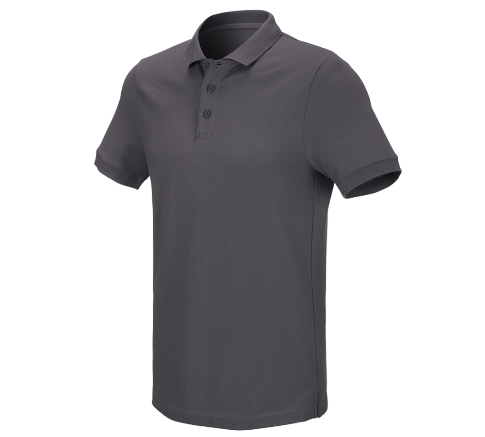 Koszulki | Pulower | Koszule: e.s. Koszulka polo z piki cotton stretch + antracytowy