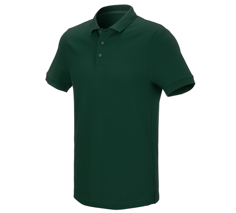 Koszulki | Pulower | Koszule: e.s. Koszulka polo z piki cotton stretch + zielony