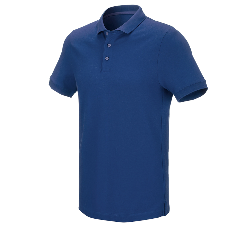 Koszulki | Pulower | Koszule: e.s. Koszulka polo z piki cotton stretch + błękit alkaliczny