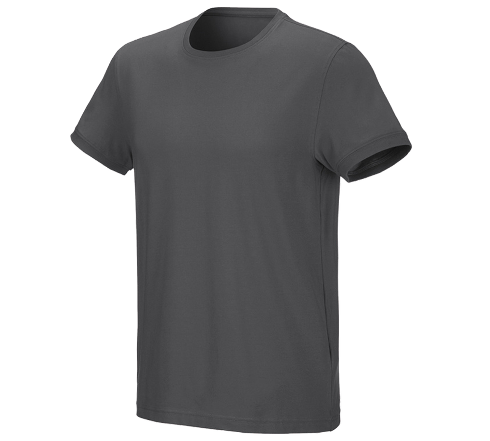 Koszulki | Pulower | Koszule: e.s. Koszulka cotton stretch + antracytowy