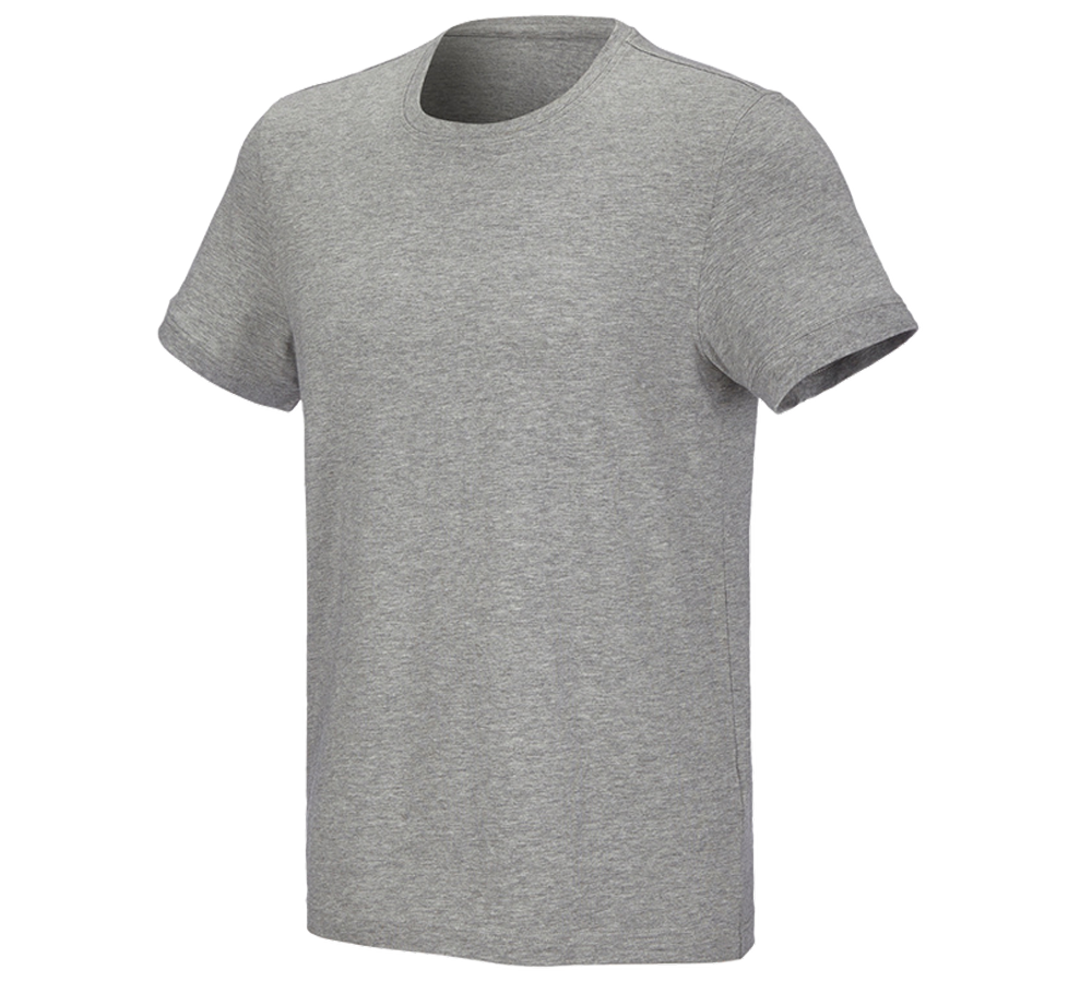Koszulki | Pulower | Koszule: e.s. Koszulka cotton stretch + szary melanżowy