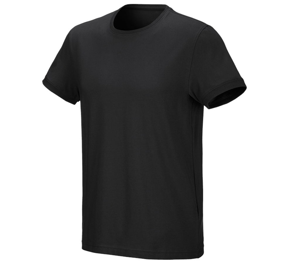 Tematy: e.s. Koszulka cotton stretch + czarny