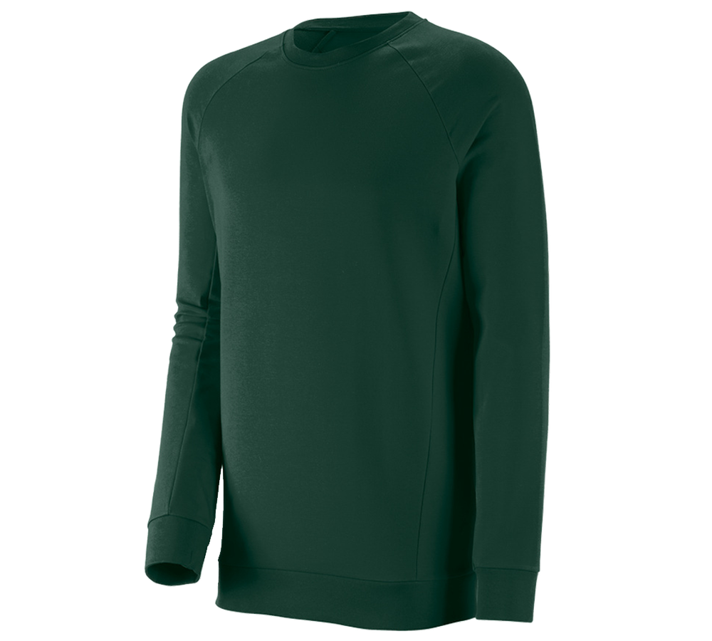 Koszulki | Pulower | Koszule: e.s. Bluza cotton stretch, long fit + zielony