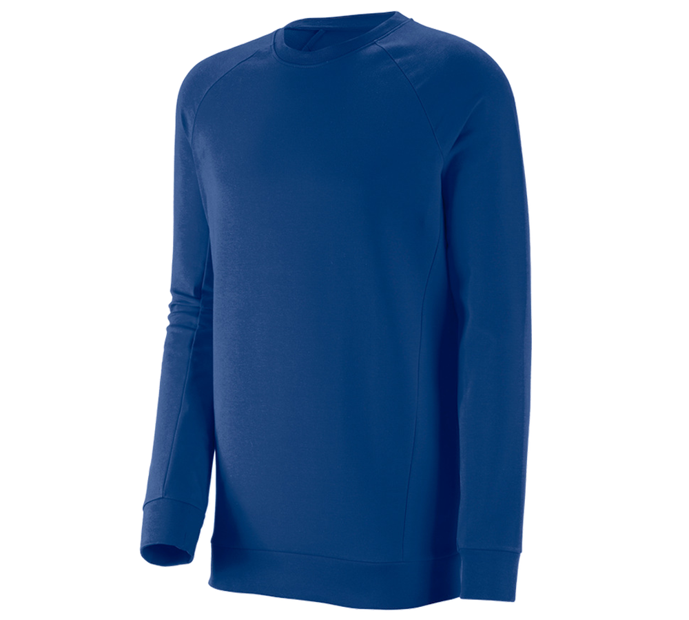 Koszulki | Pulower | Koszule: e.s. Bluza cotton stretch, long fit + chabrowy