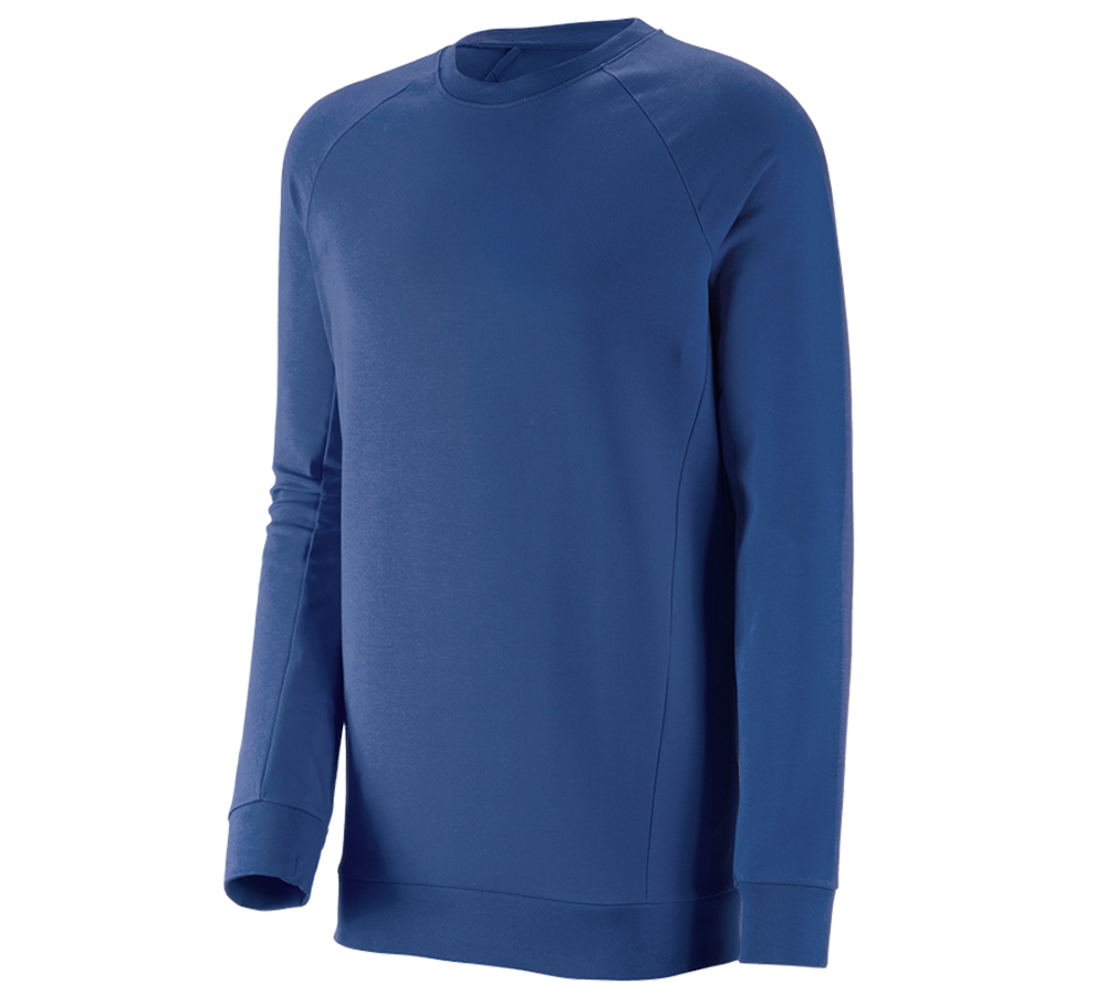 Koszulki | Pulower | Koszule: e.s. Bluza cotton stretch, long fit + błękit alkaliczny