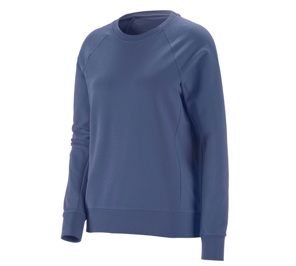 Koszulki | Pulower | Bluzki: e.s. Bluza cotton stretch, damska + kobaltowy