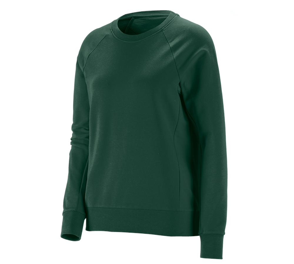 Koszulki | Pulower | Bluzki: e.s. Bluza cotton stretch, damska + zielony
